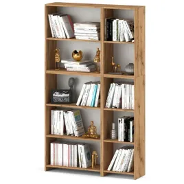 regal-na-ksiazki-dab-wotan-110-cm-10-polek-zabawki-segregatory-drewniany