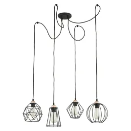 lampa-wiszaca-galaxy-czarny-pajak-metalowe-klosze-4xe27-pokoju-nowoczesna