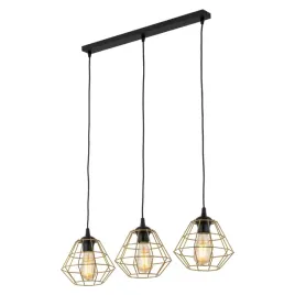 lampa-wiszaca-diamond-zloty-metalowe-klosze-3xe27-nowoczesna-salon-sufitowa