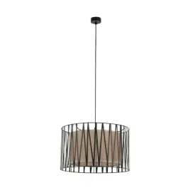 lampa-wiszaca-harmony-czarny-bezowy-abazur-3xe27-50cm-nowoczesna-sufitowa