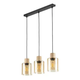 lampa-wiszaca-orson-czarny-brazowy-szklane-klosze-3xe27-nowoczesna-sufitowa
