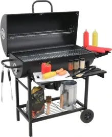 grill-weglowy-ogrodowy-beczka-pokrywa-popielnik