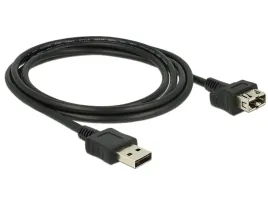 delock-2m-2xusb2-0-a-kabel-usb-usb-2-0-usb-a-czarny