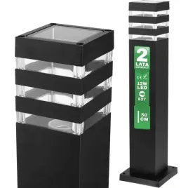 lampa-ogrodowa-e27-led-stojaca-kwadratowa-zewnetrzna-slupek-50cm