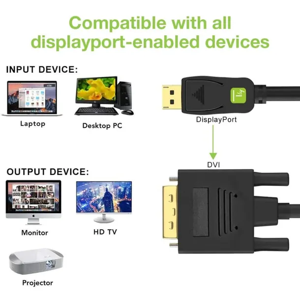 techly-2m-dvi-d-displayport-czarny