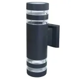 lampa-elewacyjna-zewnetrzna-kinkiet-led-2x-e27-czarny-aluminiowy-ip44-stan-nowy