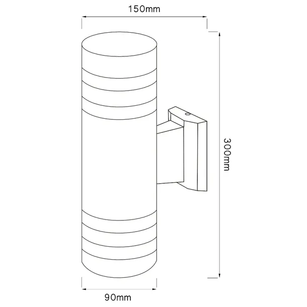 lampa-elewacyjna-zewnetrzna-kinkiet-led-2x-e27-czarny-aluminiowy-ip44-glebokosc-produktu-15-5-cm