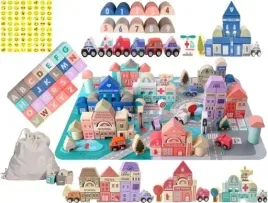 drewniane-klocki-miasto-auta-115-klockow-zestaw-puzzle-naklejki-gratis