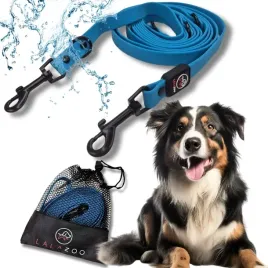 linka-treningowa-regulowana-przepinana-smycz-wodoodporna-pvc-10m-blue