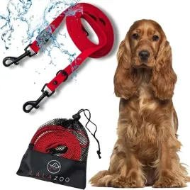 smycz-treningowa-regulowana-przepinana-smycz-wodoodporna-pvc-5m-red