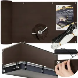 oslona-na-balkon-97percent-ciemny-braz-na-taras-mata-balkonowa-z-okuciami-1x7m