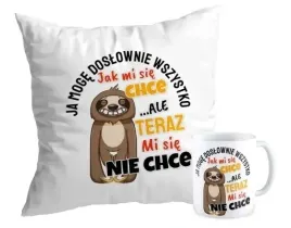 zestaw-poduszka-kubek-prezent-leniwiec-ale-teraz-mi-sie-nie-chce-zabawny