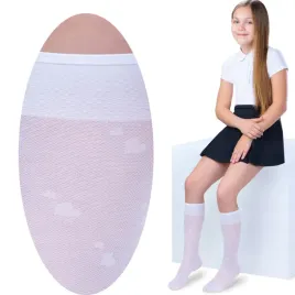 2-pary-zakardowe-dziewczece-podkolanowki-biale-wzorek-zakochane-serca