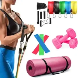 zestaw-do-fitness-dla-kobiet-mata-do-cwiczen-hantelki-2x1kg-gumy-oporowe