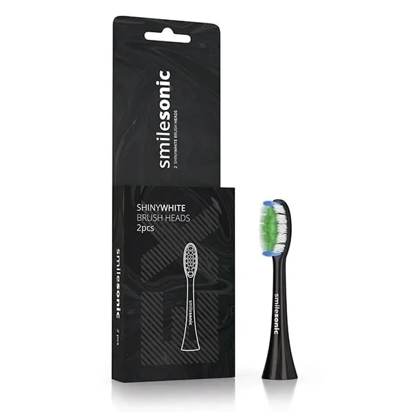 Końcówki do szczoteczki Smilesonic ShinyWhite czarne 2 szt. wybielające