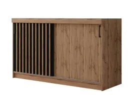 komoda-lamel-150-cm-dab-artisan-z-lamelami-fronty-przesuwne