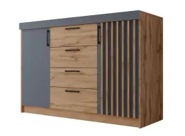 komoda-lamel-140-cm-z-szufladami-do-przedpokoju-dab-artisan-z-lamelami