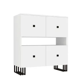 regal-komoda-klara-90-cm-cztery-szafki-bialy-mat-na-metalowych-nogach-loft