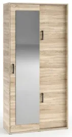 pojemna-garderoba-tomi-2-przesuwna-sonoma-do-przedpokoju-100-cm-z-lustrem