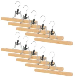 10x-wieszaki-na-spodnie-spodnice-ubrania-drewniany-klamrowy-zestaw-10-szt