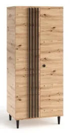 szafa-l10-dwudrzwiowa-z-lamelami-artisan-czarny