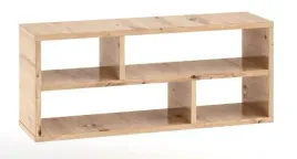polka-wiszaca-luna-80-cm-dab-artisan-czarne-lamele