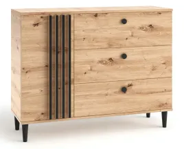 komoda-l3-z-lamelami-szuflady-nozki-artisan-czarny