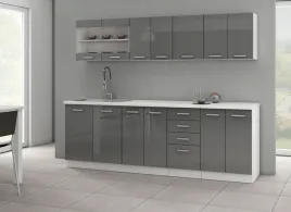 kuchnia-meble-kuchenne-w-polysku-240cm-szare