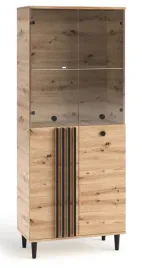 witryna-l6-lamele-komoda-na-nozkach-artisan-czarny