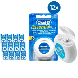 oral-b-essential-floss-nic-dentystyczna-niewoskowana-50m-12-sztuk