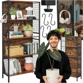 regal-na-ksiazki-biblioteczka-plyty-winylowe-rosliny-loftowy-industrialny