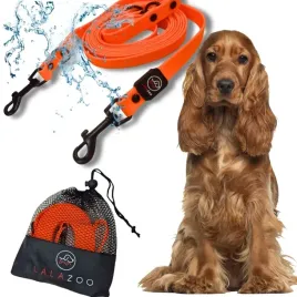 smycz-regulowana-treningowa-przepinana-linka-wodoodporna-pvc-5m-orange