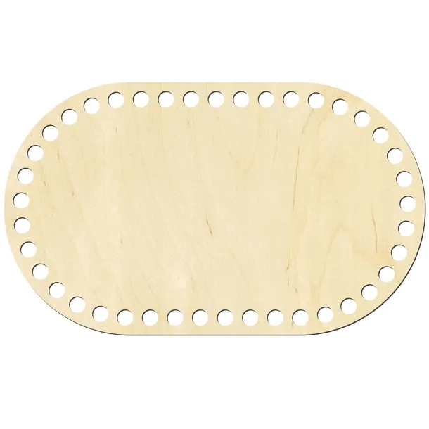 Baza Dno do koszyczka OWALNA 25x15 cm Spód do torebki na szydełku OWAL
