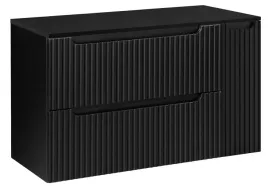 czarna-szafka-pod-umywalke-z-blatem-100-cm-wiszaca-ryflowane-fronty-1d2s