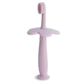 mushie-silikonowa-szczoteczka-do-nauki-mycia-zabkow-flower-soft-lilac