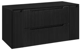 czarna-szafka-pod-umywalke-z-blatem-120-cm-wiszaca-ryflowane-fronty-2d2s
