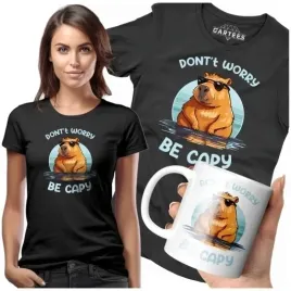 koszulka-damska-don-t-worry-be-capy-capybara-kapibara-kapi-bara-zestaw
