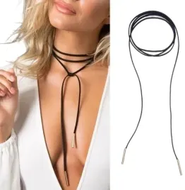 naszyjnik-czarny-choker-zloty-retro-rzemyk-tasma