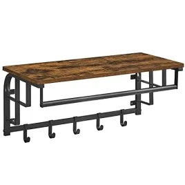 rustykalny-wieszak-scienny-z-polka-drazkiem-i-5-haczykami