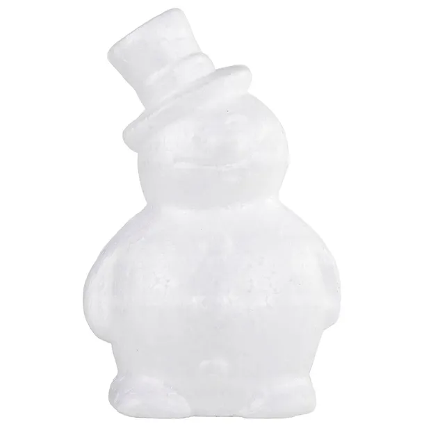 Bałwan Ze Styropianu Bałwanek Styropianowy 16cm Dekoracja Boże Narodzenie