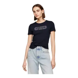 tommy-hilfiger-koszulka-damska-t-shirt-slim-track-hilfiger-granatowa-r-xs