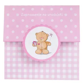 zaproszenie-na-urodziny-dziewczynki-rozowy-mis