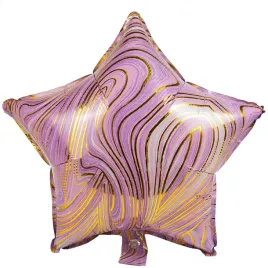 balon-marmurkowy-foliowy-marble-gwiazda-wrzos