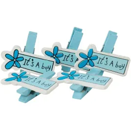 klamerki-drewniane-niebieskie-baby-shower-5szt