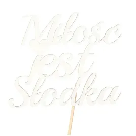 topper-ozdoba-na-tort-weselny-beermata-milosc-jest-slodka-wesele-slub