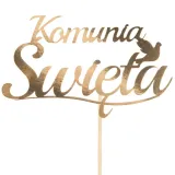 topper-na-tort-ciasto-lustrzane-zloto-napis-komunia-swieta-golab-dekoracja-stan-nowy