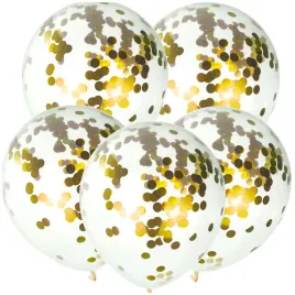 balony-zlote-konfetti-przezroczyste-transparentne-chrzest-dekoracja-5szt