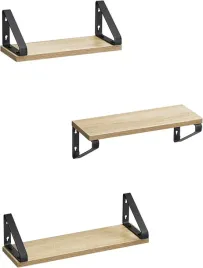 3x-polka-wiszaca-loft-na-ksiazki-drewniana-3-sztuki-solidna-scienna-brazowa