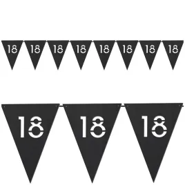 baner-na-18-urodziny-czarny-dekoracje-na-sciane-urodzinowe-girlanda-party