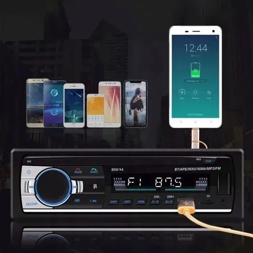 radio-samochodowe-bluetooth-1din-usb-aux-tf-pilot-stan-nowy